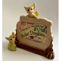 A Very Good Sign Pocket Dragon - Whimsical World Of Pocket Dragons by Real Musgrave Hand Made in 1999