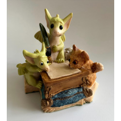Looking For The Right Words Pocket Dragon - Collectors Club & Friends Special 1996/1997 - Whimsical World Of Pocket Dragons - Hand Made