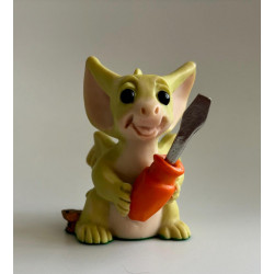 I'll Fix It Pocket Dragon - Whimsical World Of Pocket Dragons by Real Musgrave - Hand Made - 1998