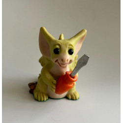 I'll Fix It Pocket Dragon - Whimsical World Of Pocket Dragons by Real Musgrave - Hand Made - 1998