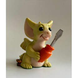 I'll Fix It Pocket Dragon - Whimsical World Of Pocket Dragons by Real Musgrave - Hand Made - 1998