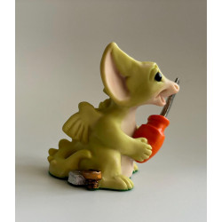 I'll Fix It Pocket Dragon - Whimsical World Of Pocket Dragons by Real Musgrave - Hand Made - 1998