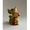 Candy Cane Pocket Dragon - Whimsical World Of Pocket Dragons by Real Musgrave Hand Made in 1994