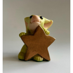 Superstar Pocket Dragon - Whimsical World Of Pocket Dragons by Real Musgrave - Hand Made in 1997