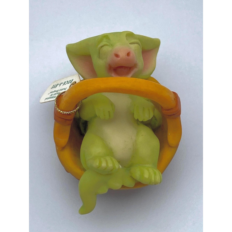Rock-A-Bye Pocket Dragon - Whimsical World Of Pocket Dragons by Real Musgrave Hand Made in 2004