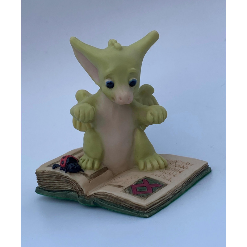 The Scholar Pocket Dragon - Whimsical World Of Pocket Dragons by Real Musgrave - Hand Made in 1997