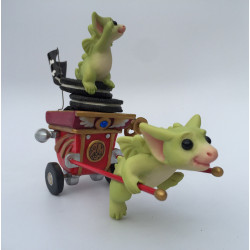 Go! Go! Getaway Cart Pocket Dragon by Real Musgrave Limited Edition - 2004-2005 with medallion cookie