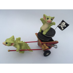 Go! Go! Getaway Cart Pocket Dragon by Real Musgrave Limited Edition - 2004-2005 with medallion cookie