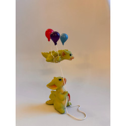 Dragon Kite Pocket Dragon - Boxed - Hand Made - Real Musgrave Whimsical World Of Pocket Dragons - 2005