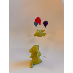 Dragon Kite Pocket Dragon - Boxed - Hand Made - Real Musgrave Whimsical World Of Pocket Dragons - 2005