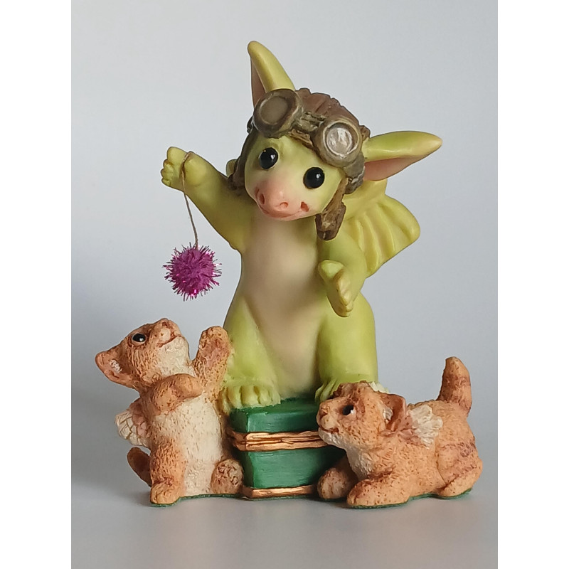 Fantastic Flying Fluff Balls Pocket Dragon- Whimsical World Of Pocket Dragons Hand Made 2003