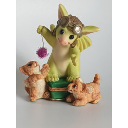 Fantastic Flying Fluff Balls Pocket Dragon- Whimsical World Of Pocket Dragons Hand Made 2003