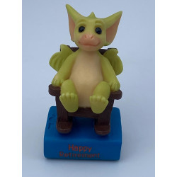 Happy Retirement Pocket Dragon Message - Boxed - Whimsical World Of Pocket Dragons Hand Made In 2000