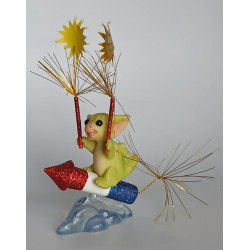 Fireworks Pocket Dragon- Whimsical World Of Pocket Dragons Hand Made in 2004