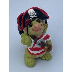 Cookie Pirate Pocket Dragon - Exclusive Members Joining Figurine Hand Made In 2004/2005