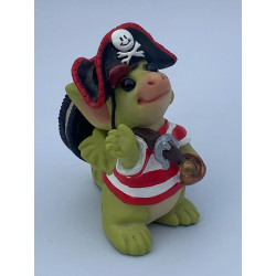 Cookie Pirate Pocket Dragon - Exclusive Members Joining Figurine Hand Made In 2004/2005