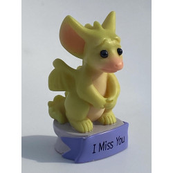 I Miss You  Pocket Dragon- Whimsical World Of Pocket Dragons Hand Made 2000 Gift for absent friend relative loved one