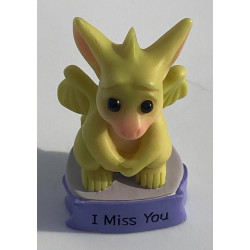 I Miss You  Pocket Dragon- Whimsical World Of Pocket Dragons Hand Made 2000 Gift for absent friend relative loved one