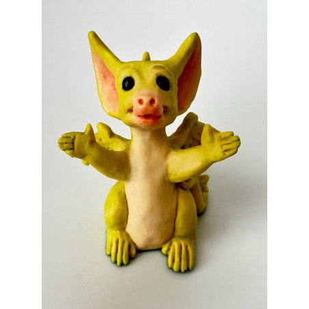 A Big Hug Pocket Dragon - Whimsical World Of Pocket Dragons Hand Made - Event Piece -  Boxed Made In 1993