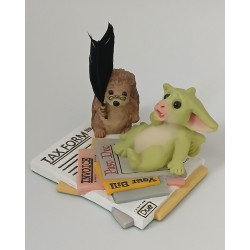 I Owe How Much?? - Pocket Dragon Hand Made In 2003 - Boxed - Whimsical World Of Pocket Dragons