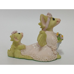 I'll Be The Bride Pocket Dragon - Whimsical World Of Pocket Dragons -  Hand Made 1995