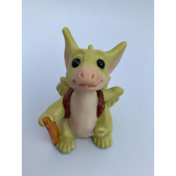 On The Road Again Pocket Dragon- Whimsical World Of Pocket Dragons Hand Made In 1996 Cute Figurine