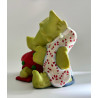 Listening For Santa Pocket Dragon Boxed with metal hat medal -Whimsical World Of Pocket Dragons  Hand Made in 2004
