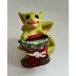 Hanging The Stocking Pocket Dragon - Boxed with medal - Limited Edition in 2005 -  Hand Made