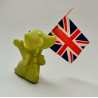 Wave Your Flag Pocket Dragon - Boxed with Extra Flags - Whimsical World Of Pocket Dragons Hand Made - 2005