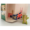 Wave Your Flag Pocket Dragon - Boxed with Extra Flags - Whimsical World Of Pocket Dragons Hand Made - 2005