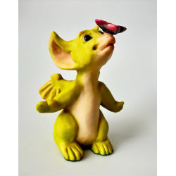 Butterfly Kisses Pocket Dragon - Whimsical World Of Pocket Dragons Hand Made - Boxed - 1994