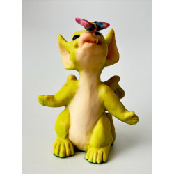 Butterfly Kisses Pocket Dragon - Whimsical World Of Pocket Dragons Hand Made - Boxed - 1994