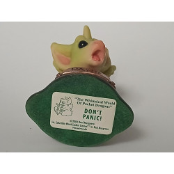 Don't Panic Pocket Dragon- Whimsical World Of Pocket Dragons Hand Made In 2004