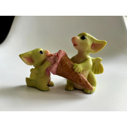 Learning To Share - Boxed - Pocket Dragon Whimsical World Of Pocket Dragons by Real Musgrave Hand Made- 2004