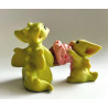 Learning To Share - Boxed - Pocket Dragon Whimsical World Of Pocket Dragons by Real Musgrave Hand Made- 2004