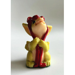Red Ribbon Pocket Dragon - Boxed - Whimsical World Of Pocket Dragons by Real Musgrave Hand Made in 1995