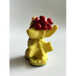 Red Ribbon Pocket Dragon - Boxed - Whimsical World Of Pocket Dragons by Real Musgrave Hand Made in 1995