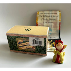 Red Ribbon Pocket Dragon - Boxed - Whimsical World Of Pocket Dragons by Real Musgrave Hand Made in 1995