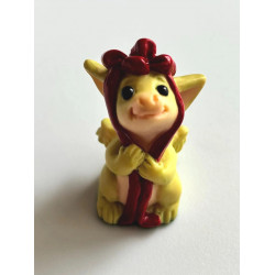 Red Ribbon Pocket Dragon - Boxed - Whimsical World Of Pocket Dragons by Real Musgrave Hand Made in 1995