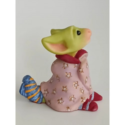 Brrr .. I'm Cold Pocket Dragon - Whimsical World Of Pocket Dragons Hand Made in 2003