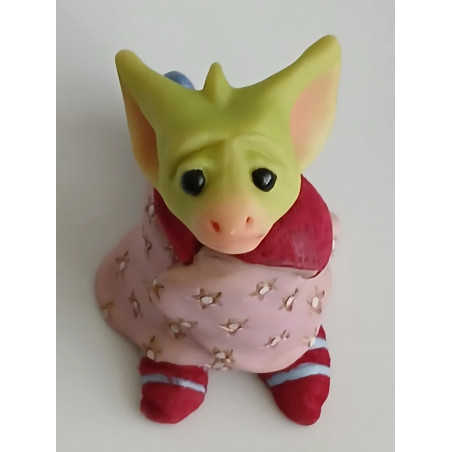 Brrr .. I'm Cold Pocket Dragon - Whimsical World Of Pocket Dragons Hand Made in 2003