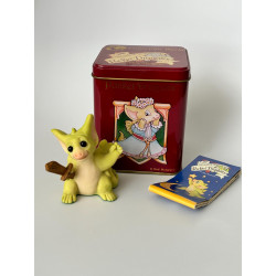 Our Hero Pocket Dragon- Whimsical World Of Pocket Dragons Hand Made - Exclusive Collector's Joining Figurine with Tin - 1997