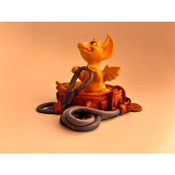 Walkies Pocket Dragon - One of the Original 25 - Whimsical World Of Pocket Dragons by Real Musgrave - 1989