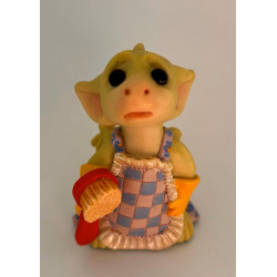 But Dragons Don’t Wash Dishes Pocket Dragon - Hand Made - Real Musgrave - Whimsical World Of Pocket Dragons- 2002