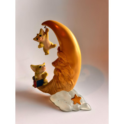 Wizard Moon Pocket Dragon Set- Whimsical World Of Pocket Dragons Hand Made- 2001