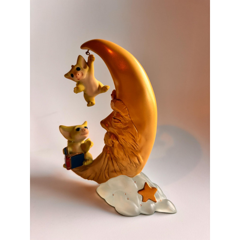 Wizard Moon Pocket Dragon Set- Whimsical World Of Pocket Dragons Hand Made- 2001