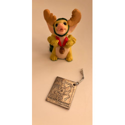 The Littlest Reindeer Pocket Dragon with medal -  Limited Edition for 1998 - Real Musgrave Whimsical World Of Pocket Dragons