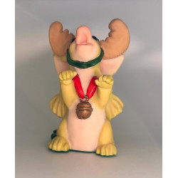 The Littlest Reindeer Pocket Dragon with medal -  Limited Edition for 1998 - Real Musgrave Whimsical World Of Pocket Dragons