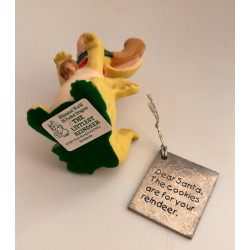 The Littlest Reindeer Pocket Dragon with medal -  Limited Edition for 1998 - Real Musgrave Whimsical World Of Pocket Dragons