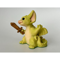 Our Hero Pocket Dragon- Whimsical World Of Pocket Dragons Hand Made - Exclusive Collector's Joining Figurine with Tin - 1997